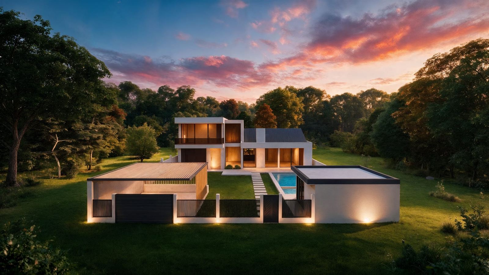 Modern Private House with Gazebo — Dighomi 2