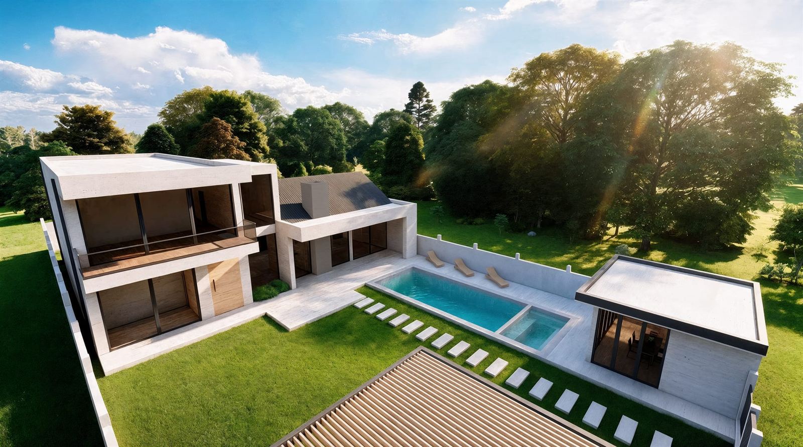 Modern Private House with Gazebo — Dighomi 4