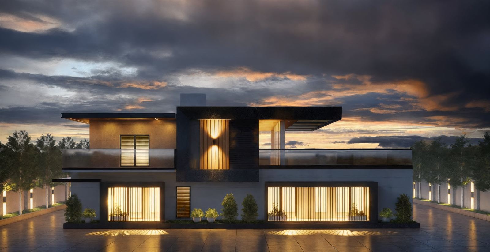 Two-Story Private House Project — Dighomi