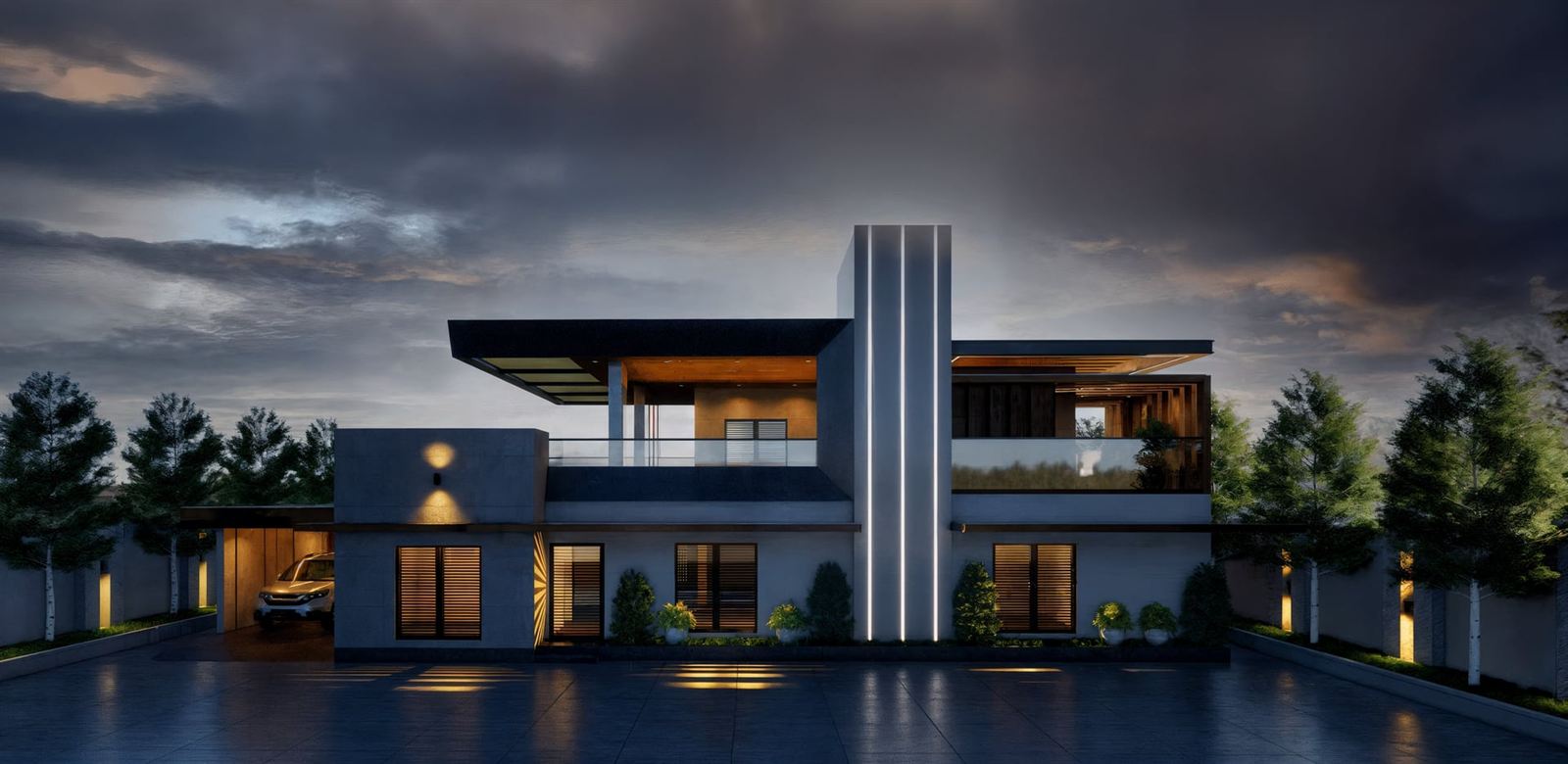 Two-Story Private House Project — Dighomi 2