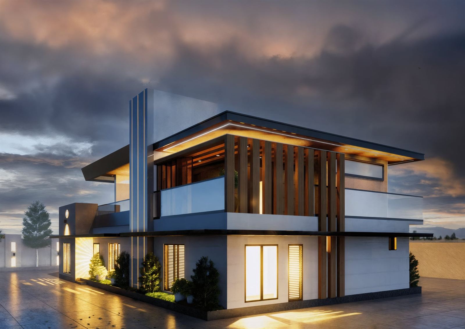 Two-Story Private House Project — Dighomi 3